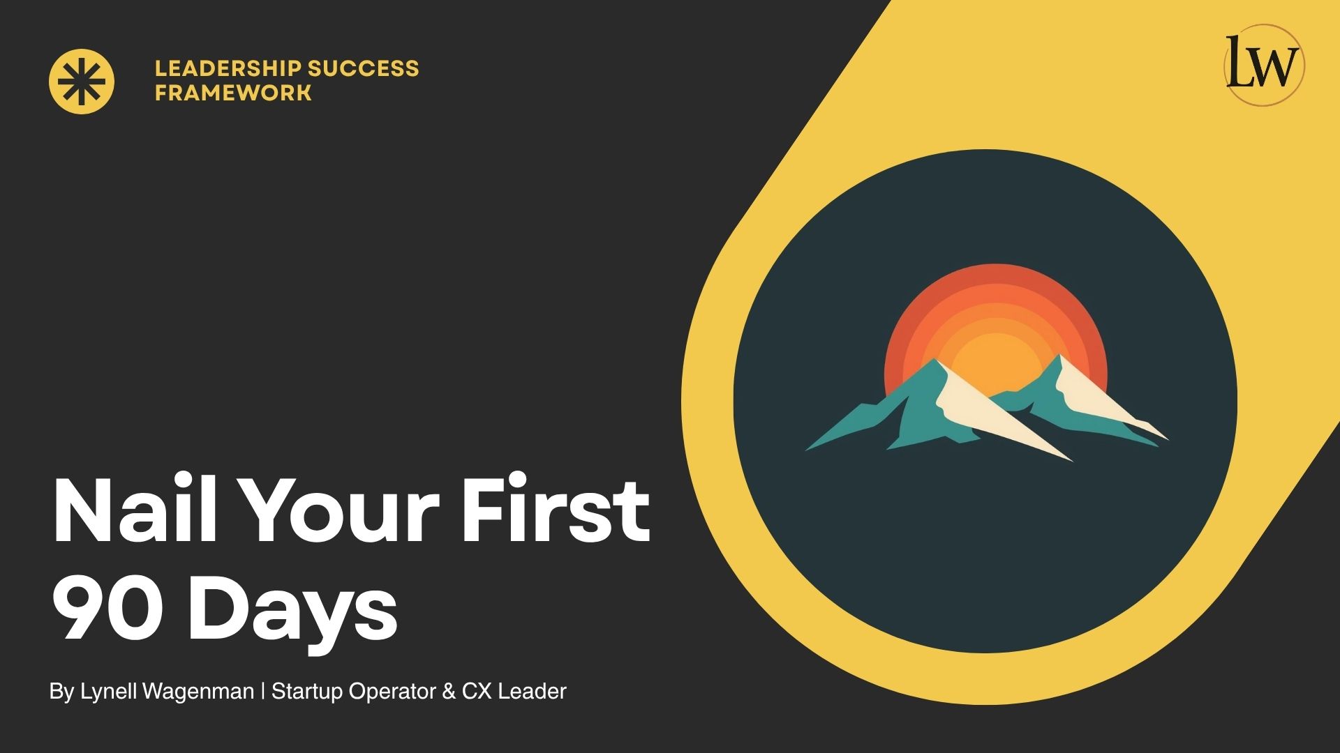 Nail Your First 90 Days — Leadership Success Framework cover